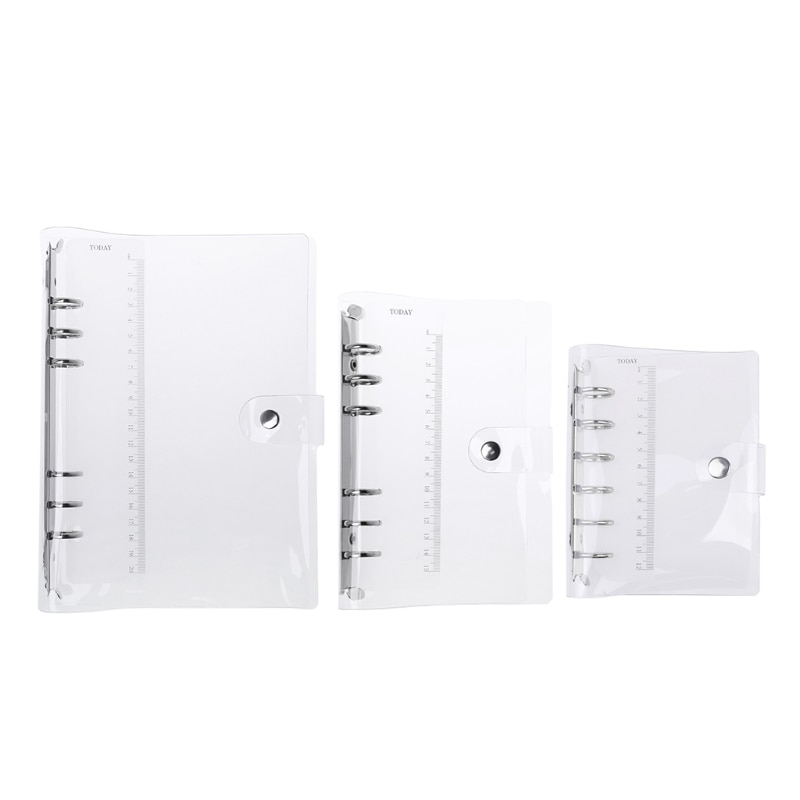 A5/A6/A7 PVC Notebook Notepad Sheet Shell Cover File Folder 6 Holes Binder DIY