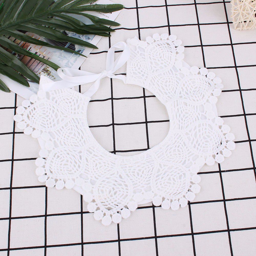 360 Degree Baby Stuff Cotton Baby Bibs With Lace Baby Girl Bibs False Baby Collar Infant Bib Cute Newborn Scarf Baberos: Style 1