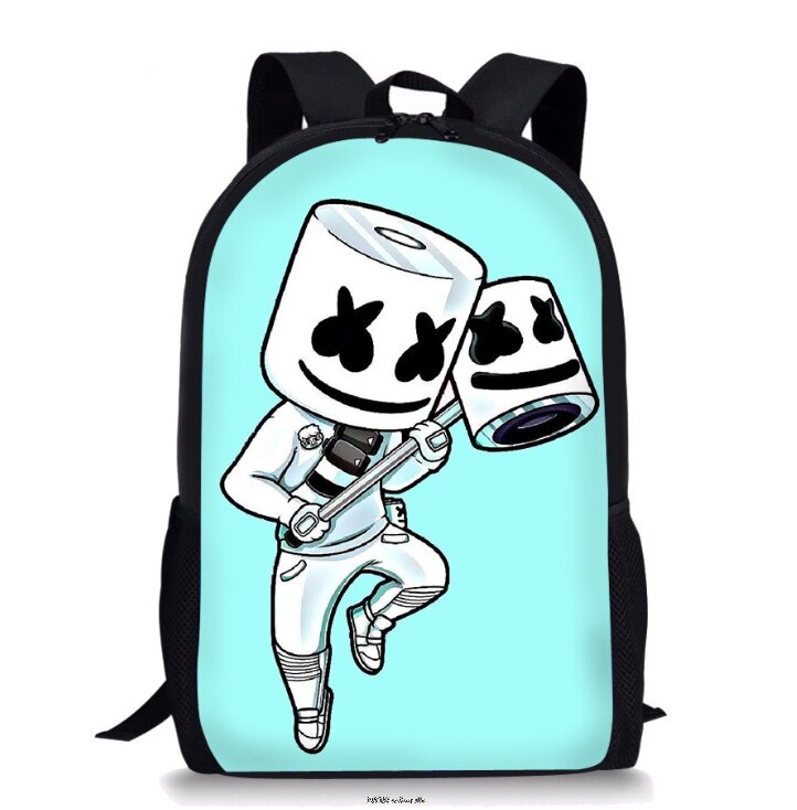 Kid Boys Girls School Bag Mochila Infantil DJ Marshmello Backpack 3D Prints Waterproof with Crewmate Christmas On Sell: 11