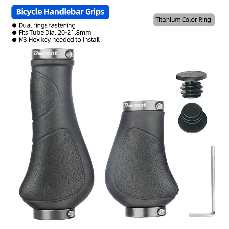 Dual Ring sperren Lange Kurze Lenkergriffe Stromlinienförmige MTB Klappfahrrad Twist Schalthebel Handauflage Rolle Gummigehäbenutzen Mantel: Orange