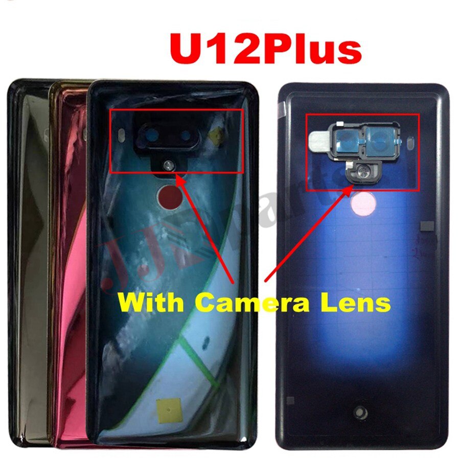 Voor Htc U12 Plus Terug Glas Met Camera Lens Deur Terug Behuizing Achter Voor Htc U11 Plus Batterij Cover u11 Behuizing Deur Vervangen