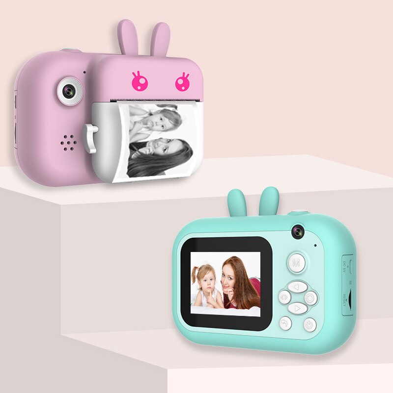 1080p hd børnekamera instant print kamera jul til børn drenge piger med termisk fotopapir legetøj til fødselsdag