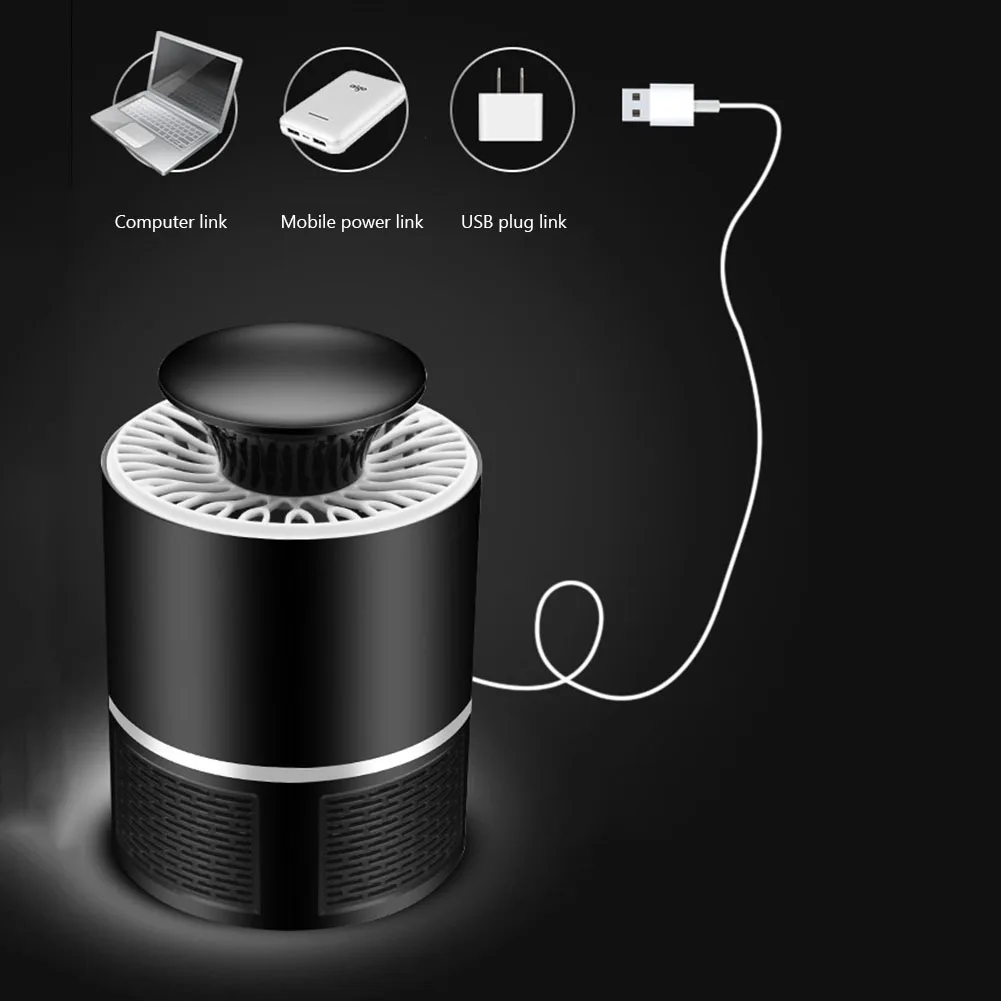Muggenmoordenaar Lamp Mute Insectenwerend Stralingsloze Elektrische Insectenval Usb Opladen Muggenmoordenaar Buiten Vliegenval