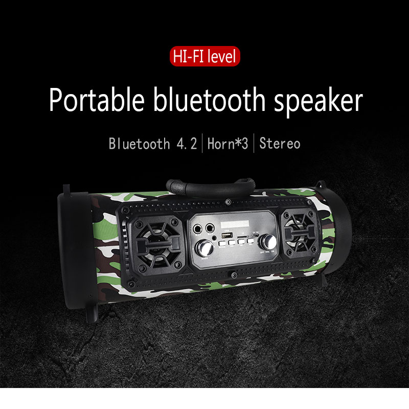 Hifi 15W Grote Power Draadloze Bluetooth Speaker shock bass tv soundbar Draagbare subwoofer sound box Hip hop boombox voor PC telefoon