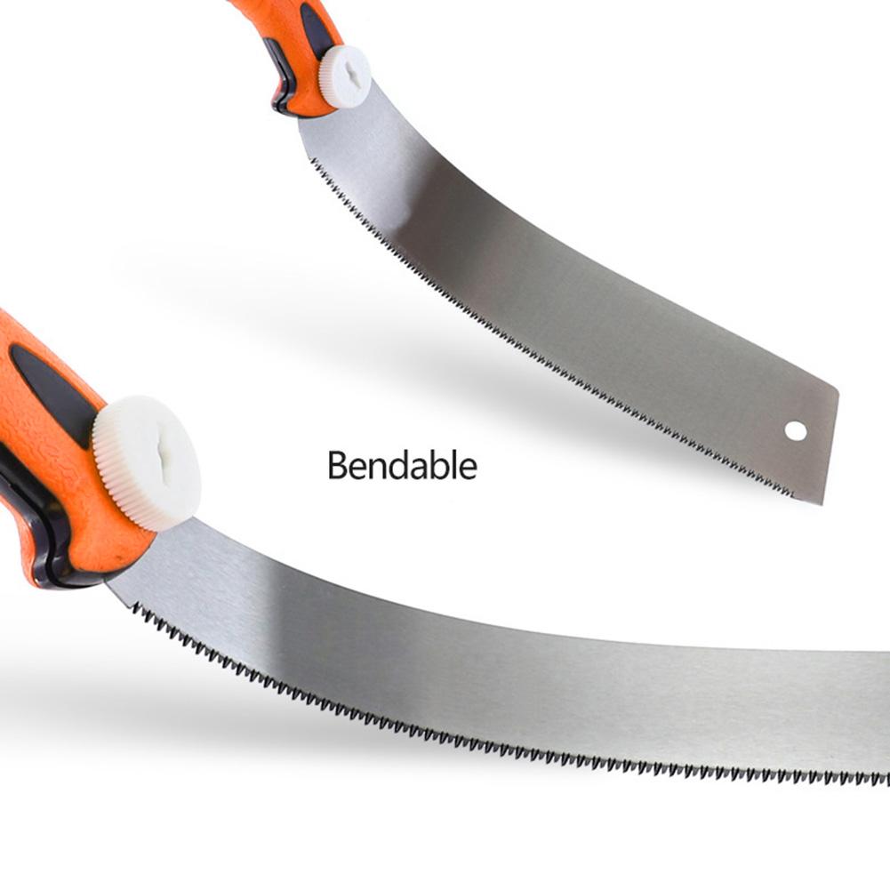 Portable Garden Pruning Hacksaws Wood Bamboo Trimming Hand Saw Woodworking Saw Ergonomic of Soft Rubber Handle
