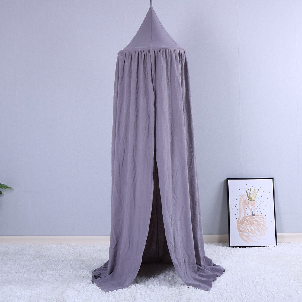 Lovely Baby Mosquito Net Photography Props Baby Room Decoration Home Bed Canopy Curtain Round Crib Netting Baby Tent Infant: 11