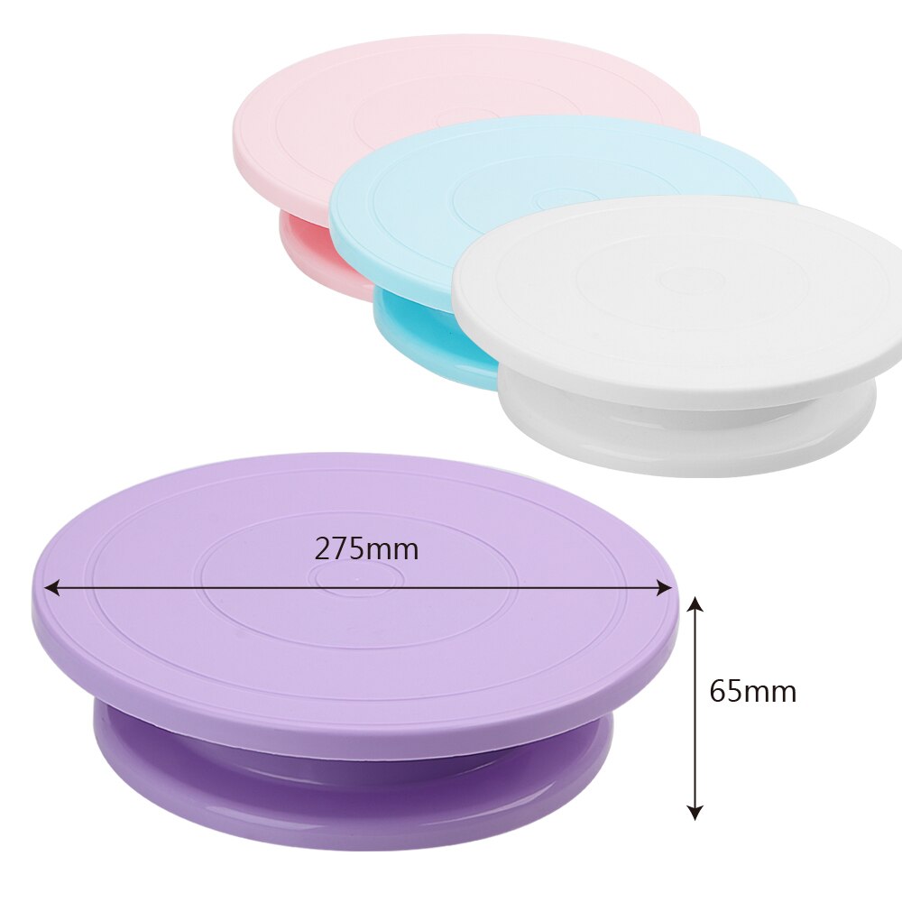 Rotating Cake Plate Round Cake Decorating Rotary Table Cake Swivel Base Turntable Stand Kitchen Baking Tool