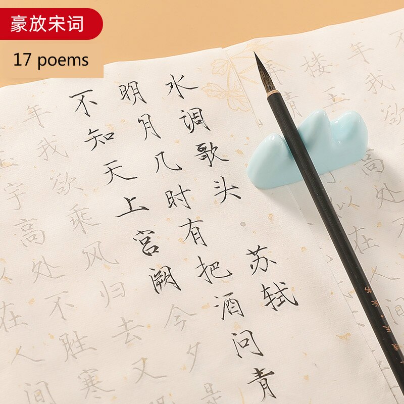 Xuan Paper Calligraphy Copybook Calligraphy Copybooks Set Song Huizong's Thin Gold Style Brush Caligrafia Copybook Sets: E