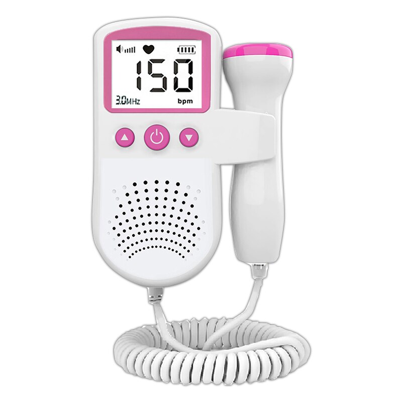 Fetal Doppler Fetal Heart rate Monitor Home Pregnancy Heart Rate Monitor Baby Fetal Heart Rate Detector LCD Display No Radiation