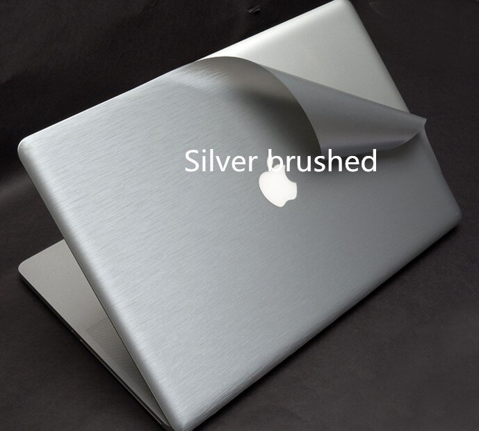 Specjalna Laptop z włókna węglowego winylu naklejki na skórę etui dla Dell Precision M6700 17.3-cal: Silver Brushed