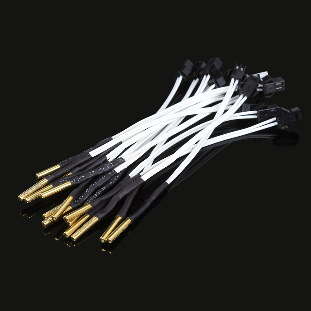 3DSWAY 3D Printer Parts HT-NTC 100K ohm B3950 Thermistor Cartridge Sensor with SM Plug High Temperature for E3D V6 PT100 Hotend