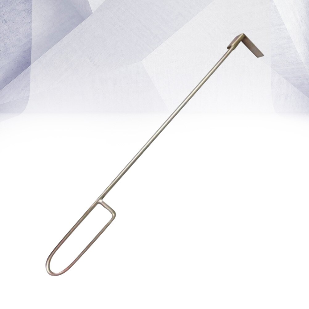 46cm Stainless Steel Charcoal Ash Rake BBQ Ash Tool Rake Poker for Kamado Joe Charcoal Smoker Wood Burning Stove Silver A50