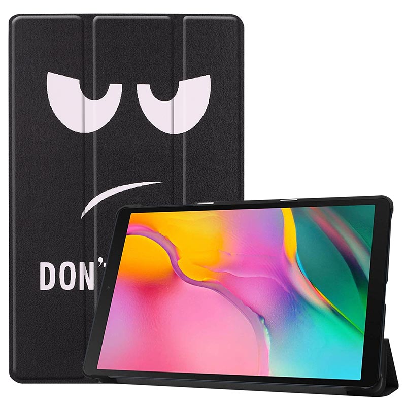 For Samsung Galaxy Tab A 10.1 inch Case Ultra Slim Leather Magnetic Stand Cover For Samsung Tab SM-T510 SM-T515 Funda Capa: eye