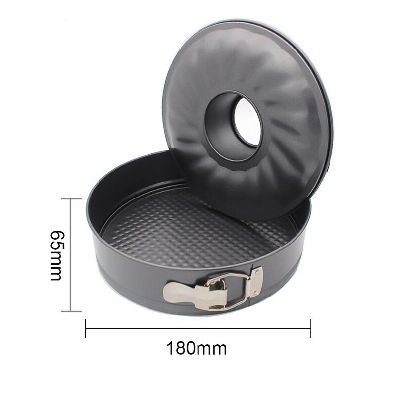 3PC Backformen Backen Pfannen Küche Kuchen Schimmel Kleine Runde Backform Schwere Kohlenstoff Nicht-Stock Slipknot Abnehmbare Basis tablett