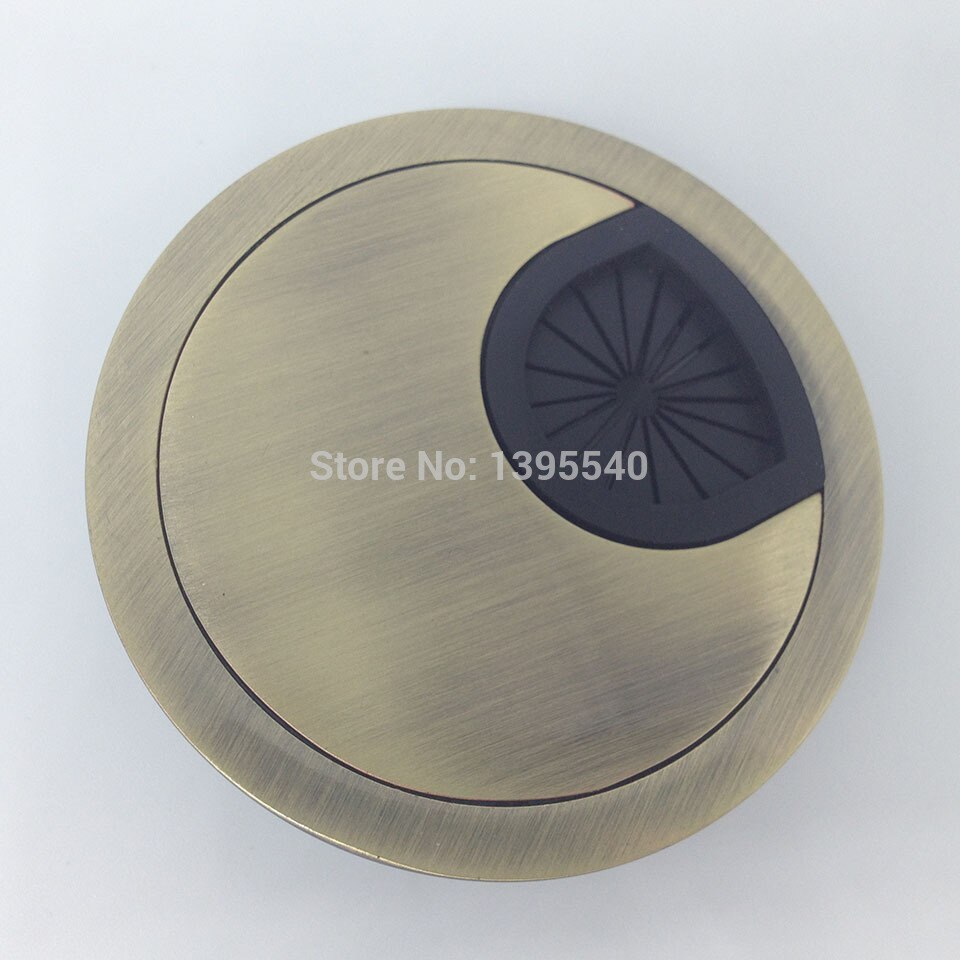 60mm Computer desk line hole cover Grommet Desk Table Cable Tidy Outlet Port Surface Wire Hole Cover Switch Plates Cabin