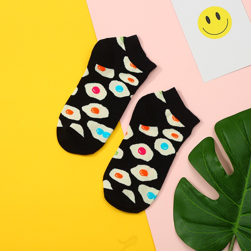 Novelty Food Pattern Socks - Funny Kawaii Cotton Casual Crew Socks for Kids: 4