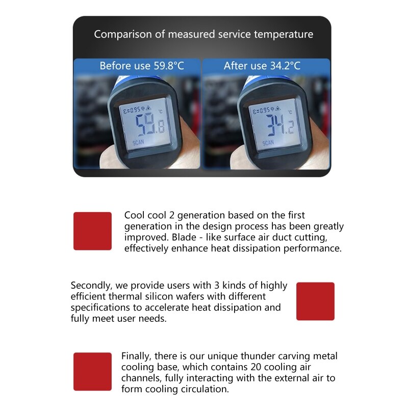 Refroidisseur de disque dur mécanique SSD M.2 22110 NGFF, en aluminium, pour ordinateur portable, directe