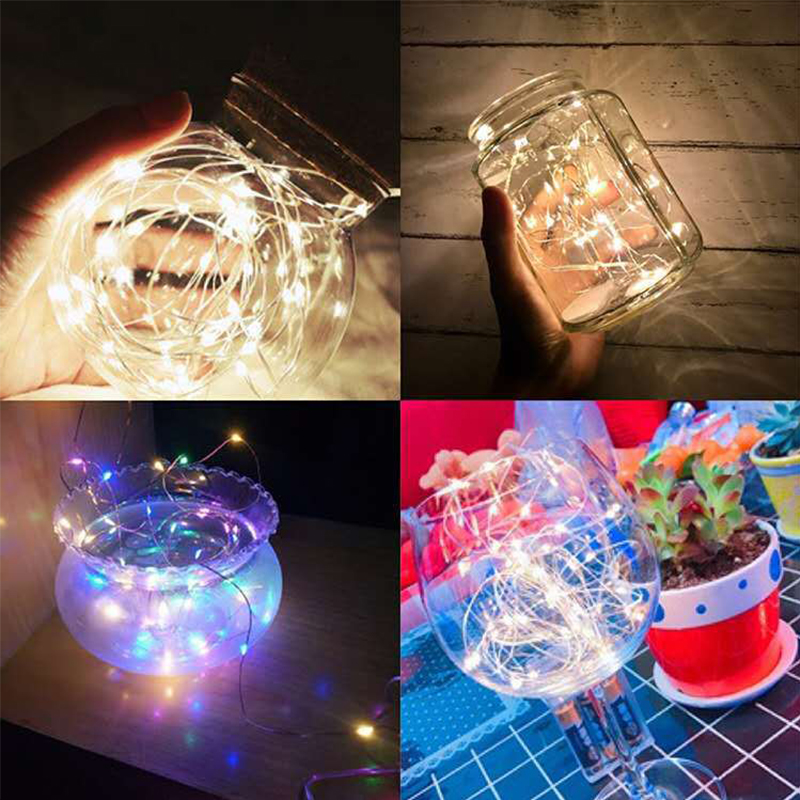 2M 5M 10M LED Fairy String Lights Remote Control USB Year Light For Home Bedroom Decoration