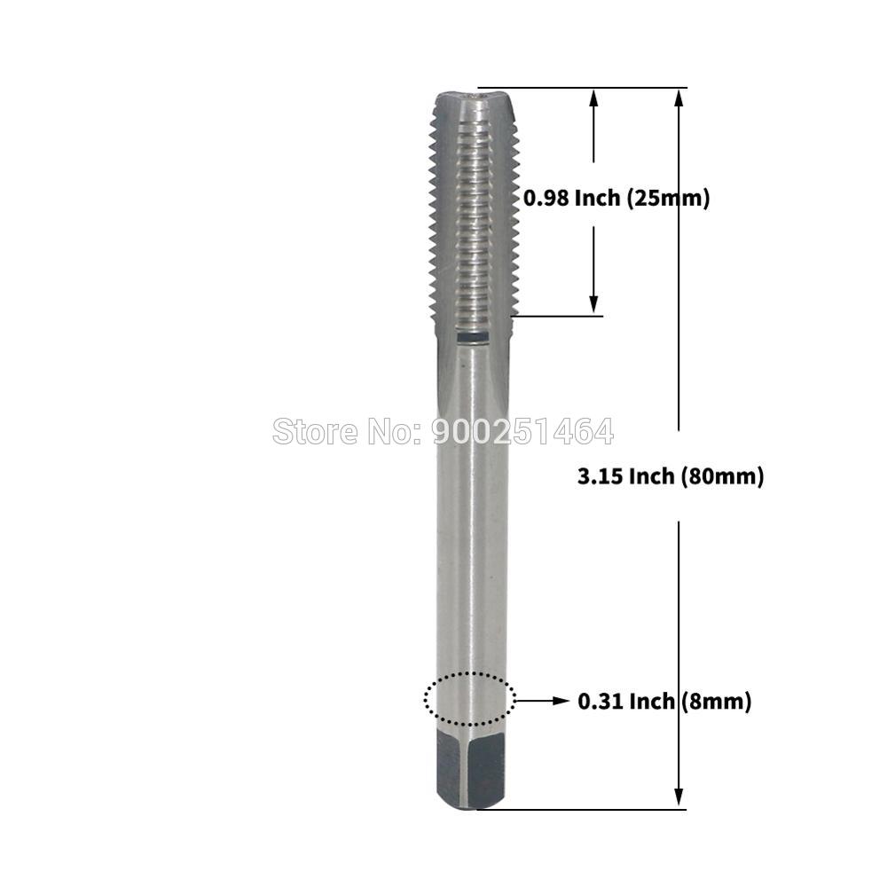 M10 X 1.25 Mm Draad Tap Hoge Snelheid Staal Metric Rechterhand Draad Hss