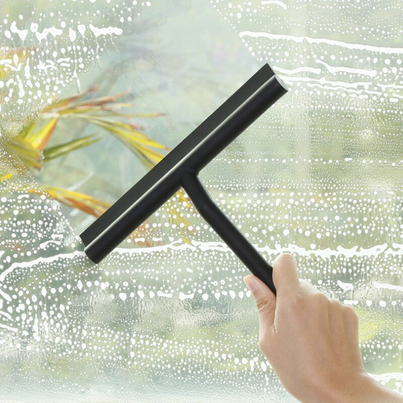 Escurridor de vidrio para ducha, limpiador con soporte de silicona, Herramientas de limpieza de espejos de baño, limpieza del hogar