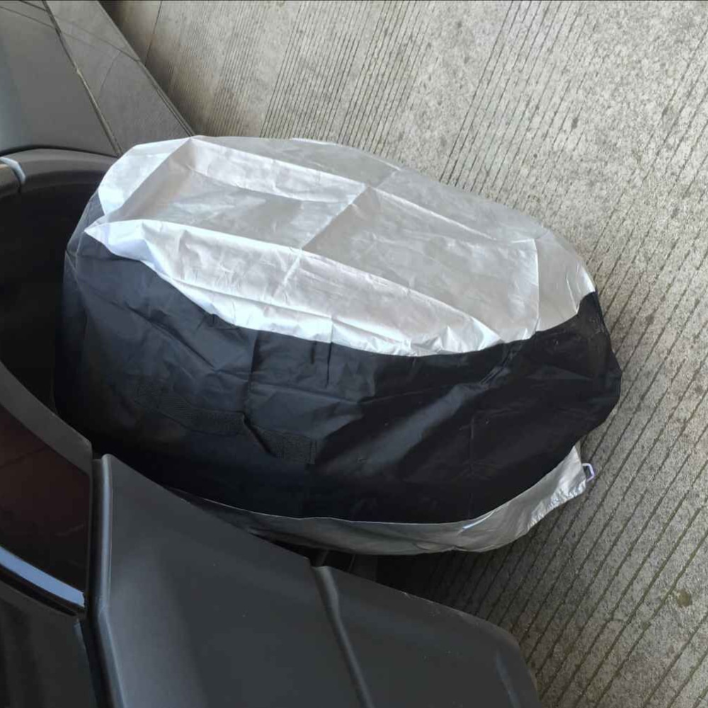 Les sacs de stockage de couverture de pneu de secours de voiture de housse de couverture de pneu portent le pneu de Polyester fourre-tout pour des couvertures de Protection de roue de voiture