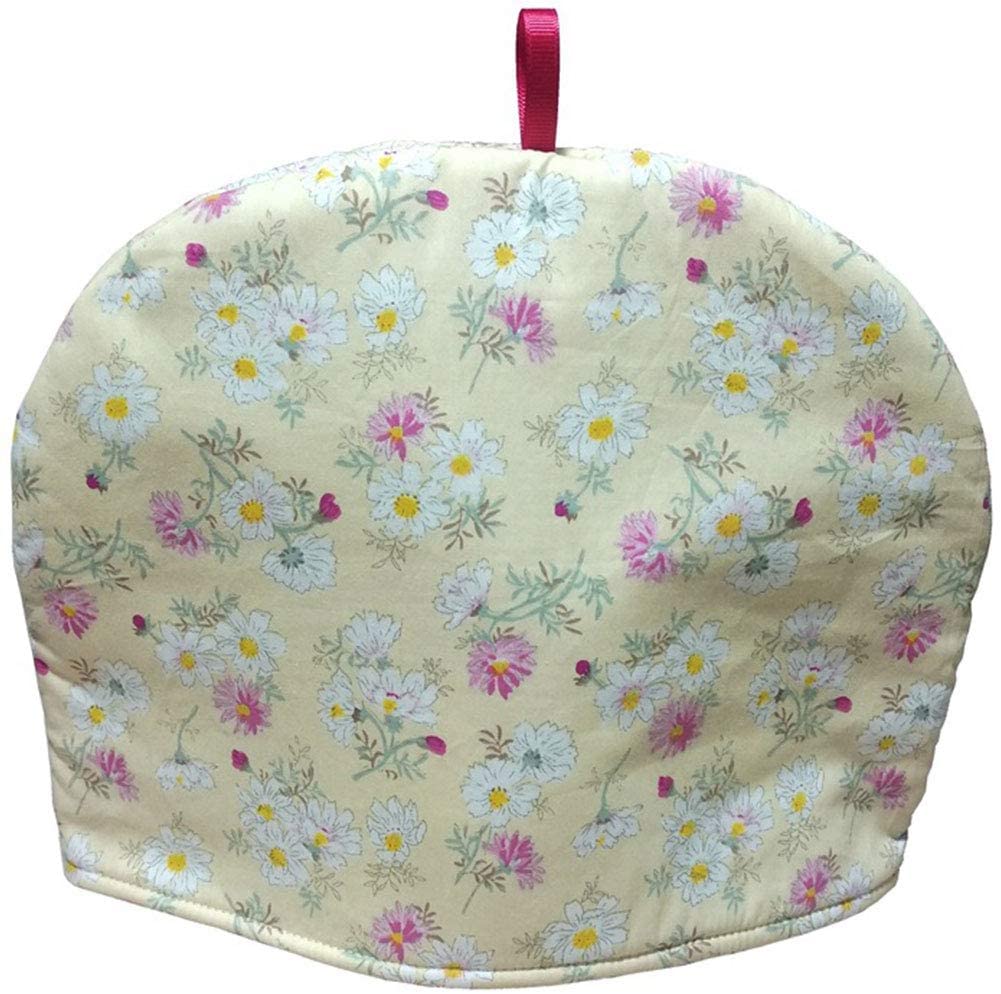 Floral Print Tea Cozy 100% Cotton Tea Cover Teapot Dust Cover Insulated Kettle Cover Keep Warm Breakfast Warmer Home Decorative: 28x23cm / Style 5