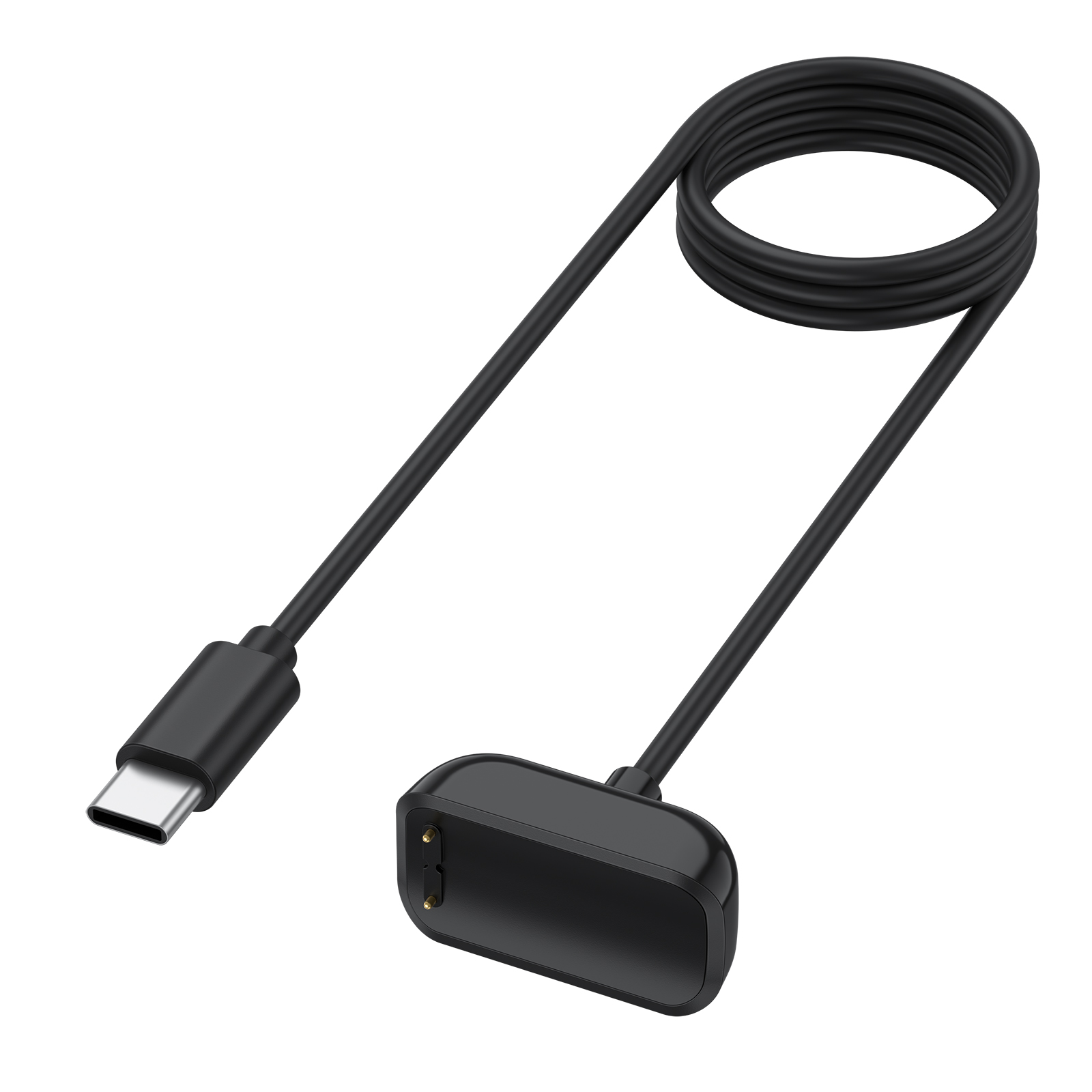 Cargador de reloj tipo C para Fitbit Charge 5 6, Cable de carga magnético para Fitbit Luxe, accesorios adaptadores de base de carga portátil: Default Title