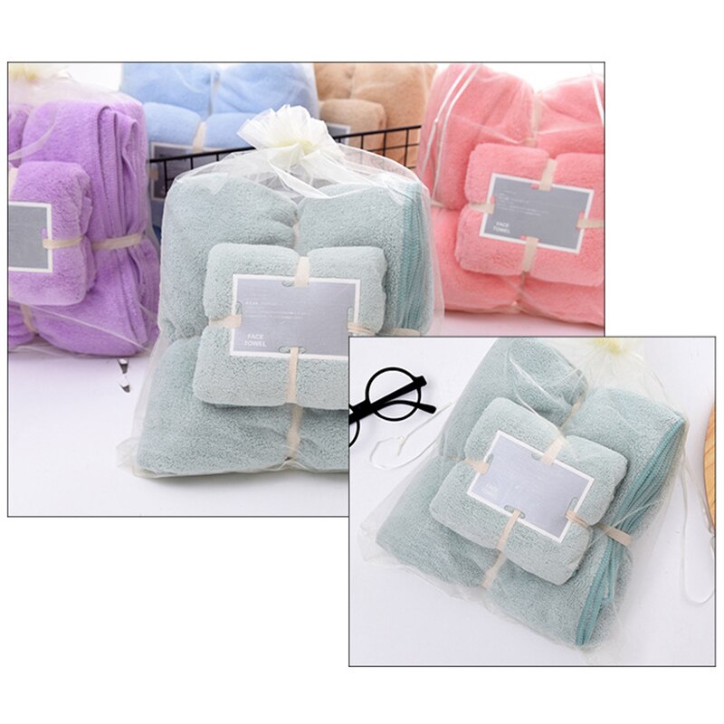 Soft Bath Towel Face Towl Set Water Absorbent Towels for Spa Kitchen Clean SAL99