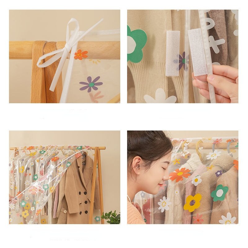 Waterproof Dustproof Clothes Big Dust Cover For Garment Suit Dress Coat Protector Hanging Organizer Wardrobe Storage Bags