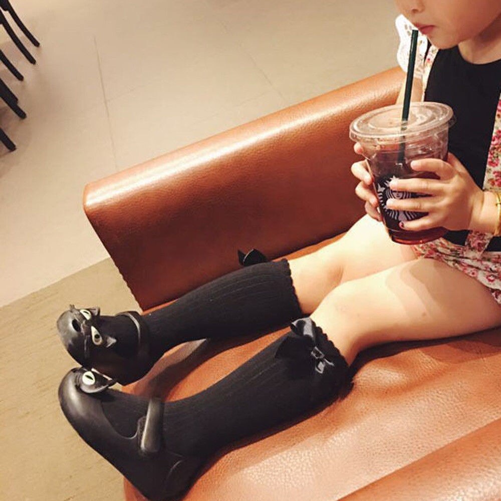 Peuter Kid Baby Meisjes Sokken Kniehoge Met Bows Leuke Baby Sokken Lange Buis Kids Been Warmer