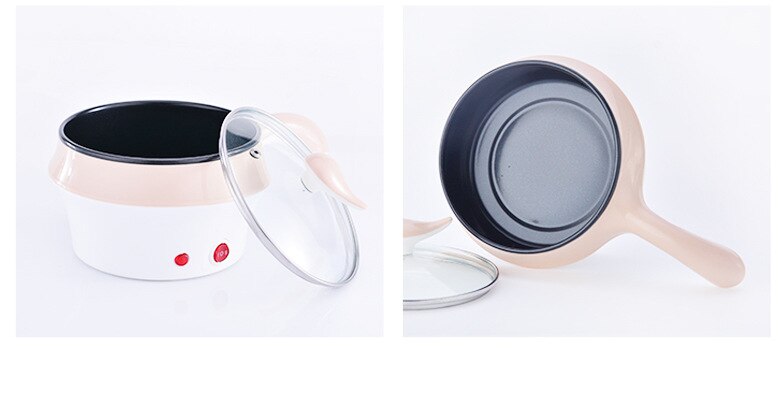 Electric cooker, multi-function cooking electric pot, electric pot, mini low power noodle cooking pot, electric steamer: Single layer 22cm