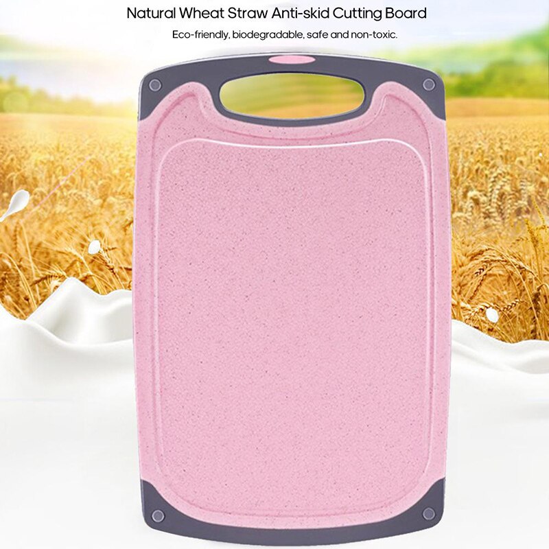 Snijplank Verdikte Grote Plastic Tarwe Stro Chop Board Huishoudelijke Dubbelzijdig Hakken Fruit Chop Boards Keuken Tool