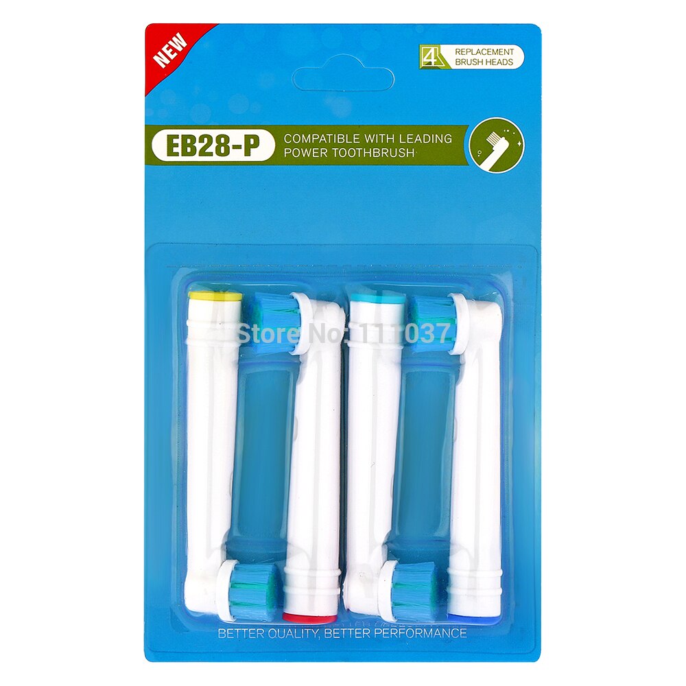 Electric Toothbrush Replacement Heads Precision/3D White/Floss Action/Pro Gum Care Brush Heads 4pack: EB28-P