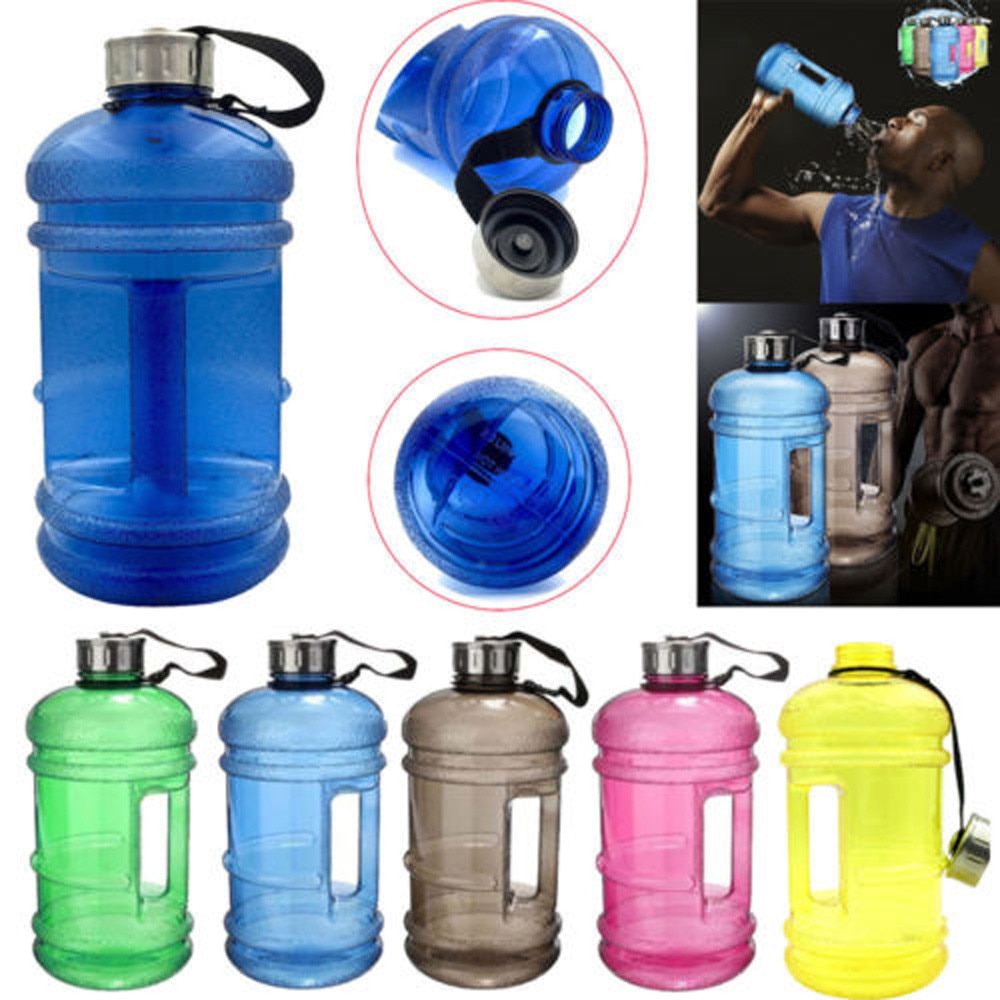 2.2l grote waterflessen voor buitensporten, fitness, training, kamperen, hardlopen, workout #n