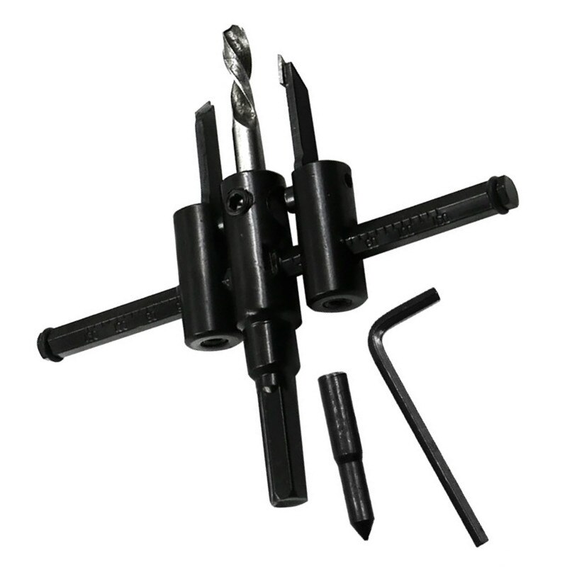 Abridor de agujeros ajustable tipo avión, herramienta para trabajar la madera, escariador de yeso