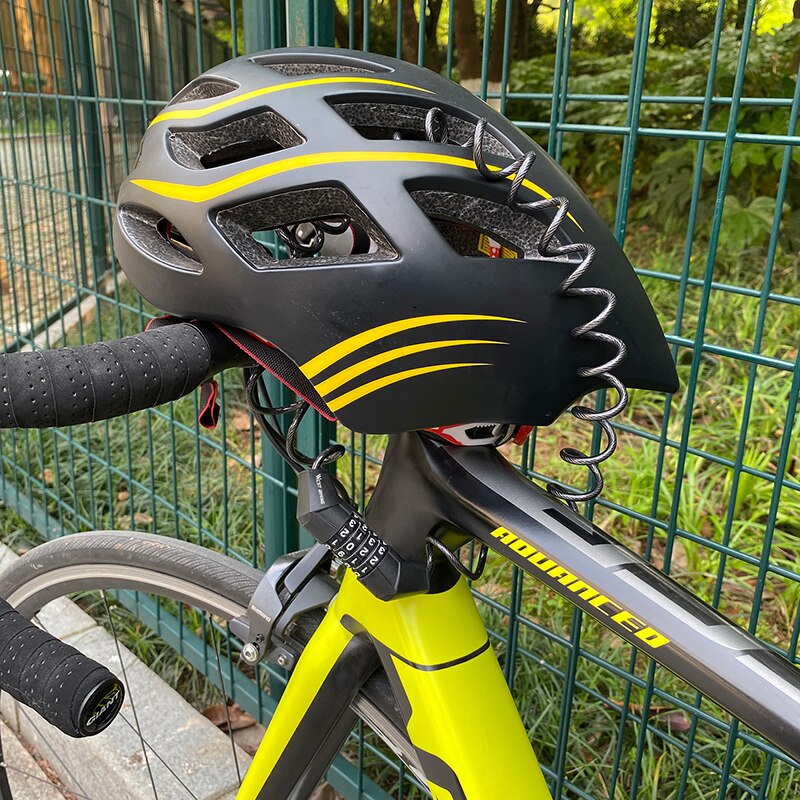 West biking 1.5m cykel lås stöldskydd stål tyg kabellås för motorcykel skoter cykel hjälm väska sadel cykel tillbehör