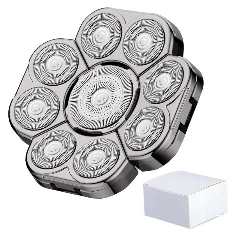 Replaceable Electric Shaver Head And Nose Trimmer Hair Clipper Head Spare 3D 4D 5D 6D 7D 8D 9D Floating Cutter Razor Beard Head: Chocolate