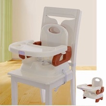 Veilig Pp Plastic Draagbare Verstelbare Dining Kinderstoel Voor Kinderen Met Drie-Punts Autogordel Security Vouwen Babyvoeding Stoel