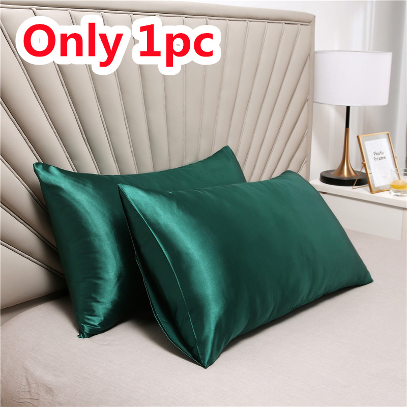 Funda de almohada de satén de lujo para piel de pelo, funda de almohada de satén de seda, juego de fundas de almohada de 51x6 6/76cm, funda de almohada sedosa con cierre de sobre: 50 x 70 cm / YELLOW