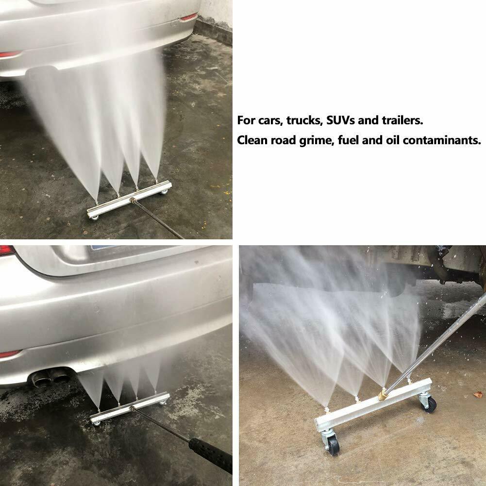 Rustfrit stål dyse bil chassis rengøring og vej rengøring dyse vand kost kraft vaskemaskine