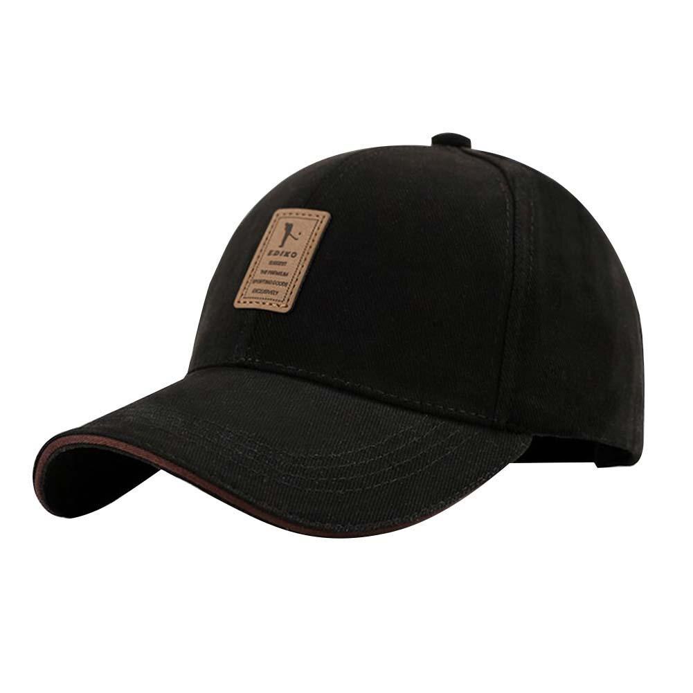 Sports Men Women Beach Cap Summer Plain Curved Outdoor Sun Block Baseball Cap Adjustable Hat: Black Coffee