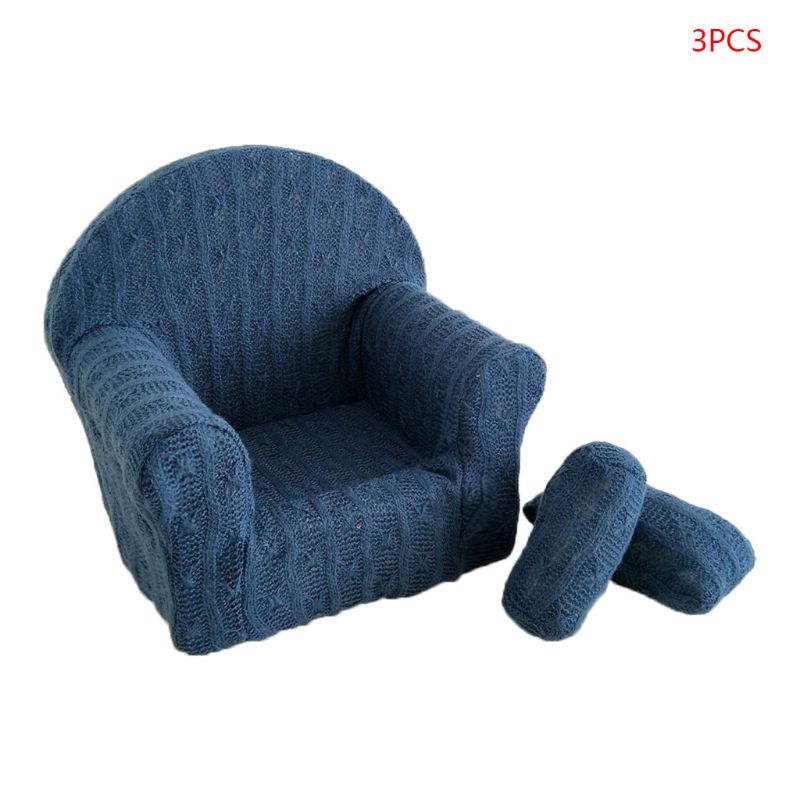 3 st/set nyfödd baby fotografering rekvisita poserar mini soffa fåtölj + kuddar poser foto rekvisita fotografi studio tillbehör: 7