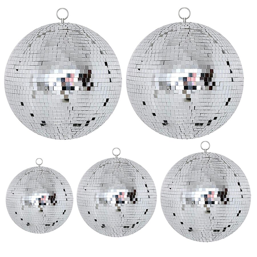 500mm 20" 50cm Silver Sparkling Disco Ball Glitter Party