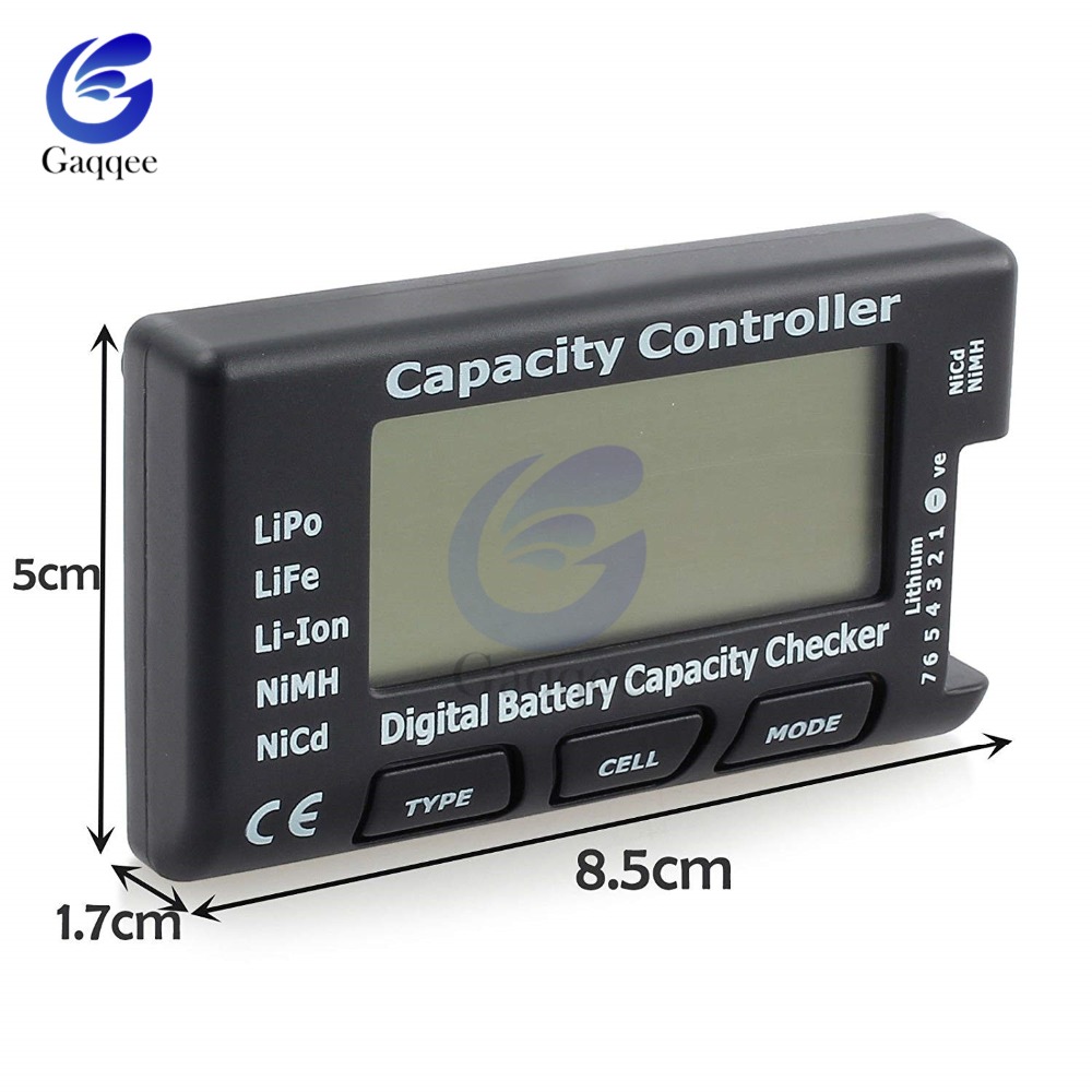 7 Digitale Batterij Capaciteit Checker Lipo Life Li-Ion Nicd Nimh Batterij Voltage Tester Controleren Capaciteit Controller