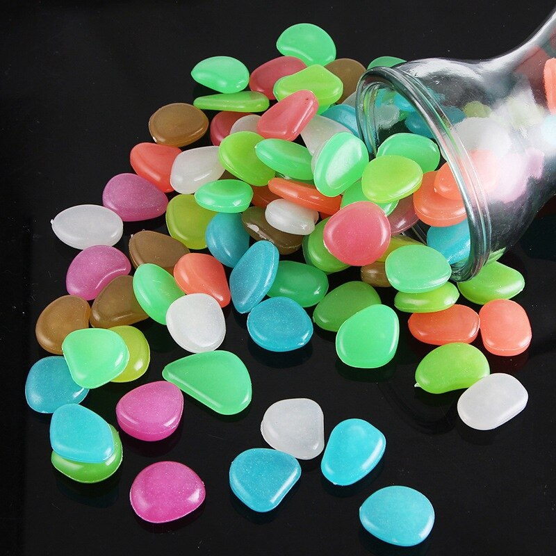 Luminous Stone Glow in the Dark Garden Pebbles Glow Stones Rocks For Walkways Garden Path Patio Lawn Yard Decor Luminous Stones
