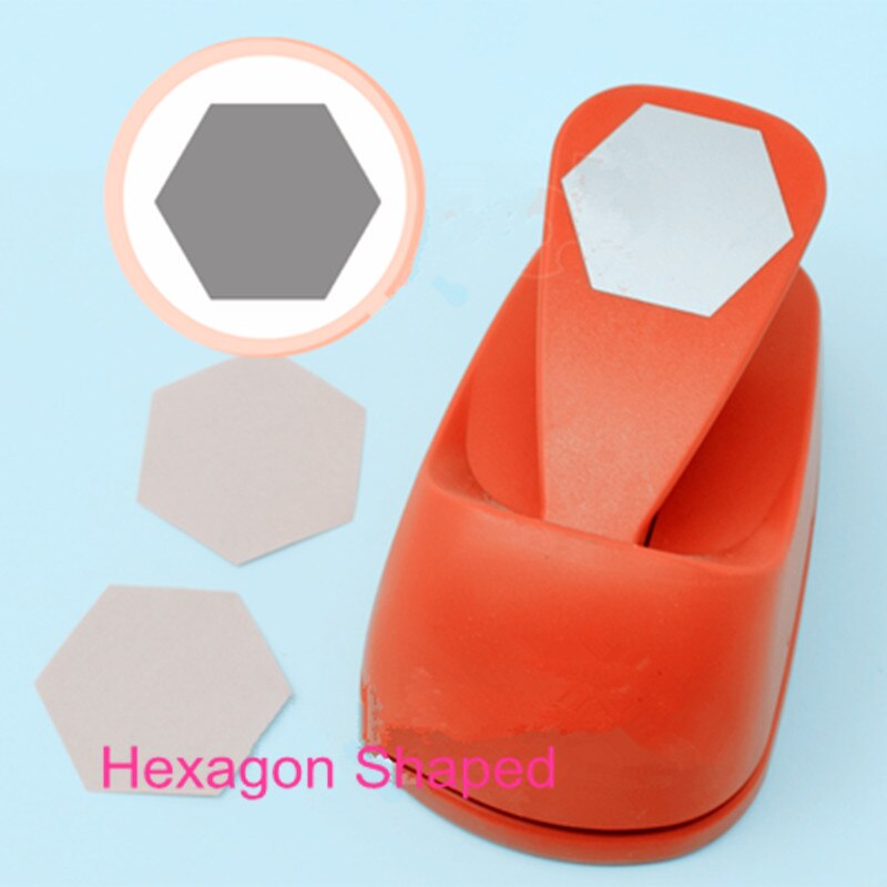 big hexagon shaped save power paper/eva craft punch Scrapbook Handmade punchers DIY hole punches graph puncher