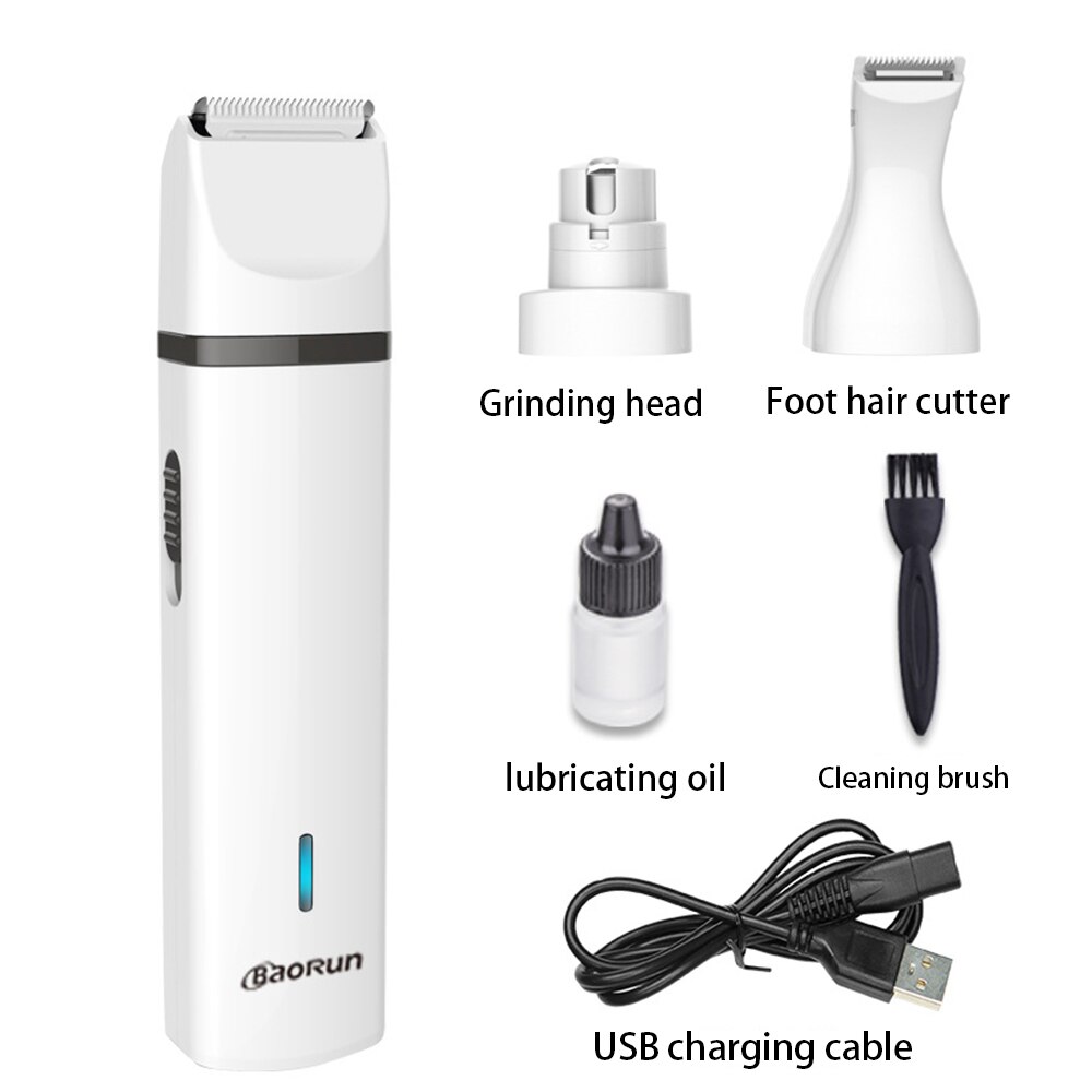 Bao Run N5 chien électrique griffe ongles outil de toilettage pour animaux de compagnie ongles pattes meuleuse Clipper Auto pédicure dispositifs pour chiens et chats