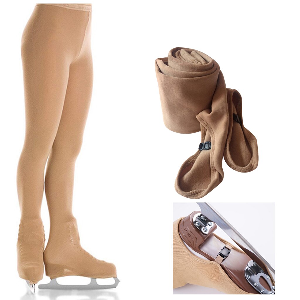 Barn ungdom flickas fotlösa konståkning över boot tights kompression leggings