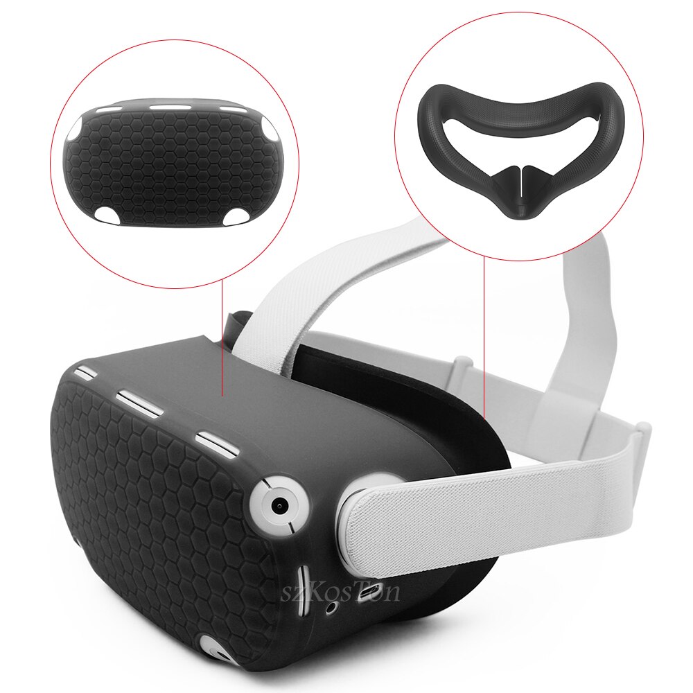 Voor Oculus Quest 2 Accessoires Kits Vr Bril Lens Beschermhoes Vr Headset Case Controller Shell Handvat Case Voor Quest 2
