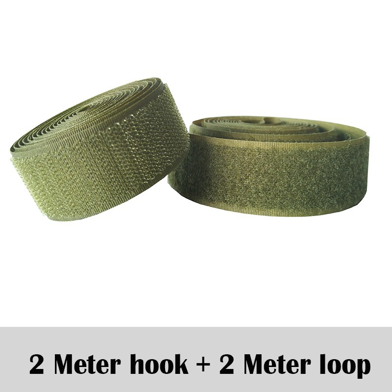 2M * 3Cm Olijfgroen Nylon Sluiting Tape Geen Lijm Naaien Magic Loop Haak Sticker Strip Kleding Stok tape: Default Title